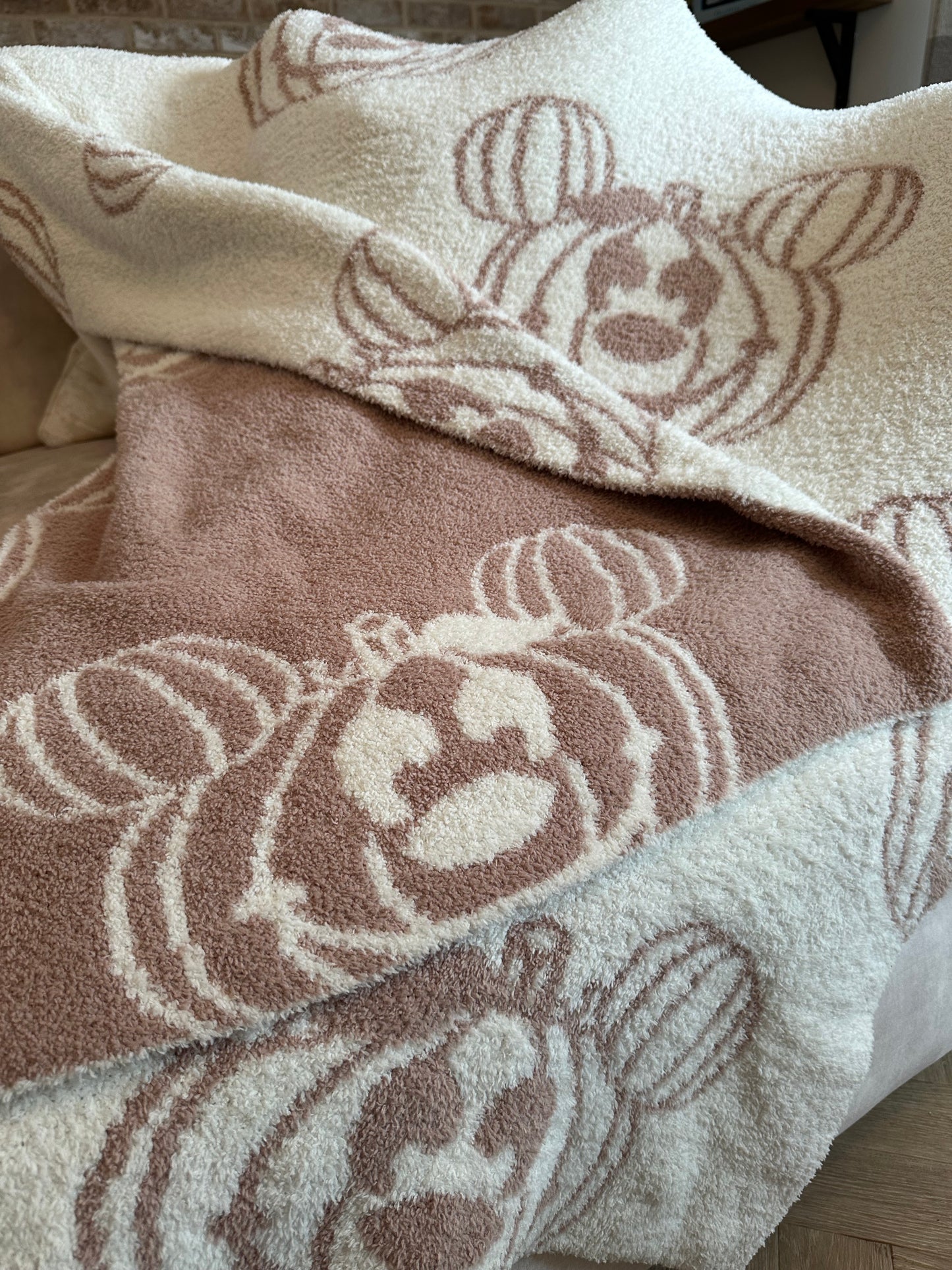 Nice and Neutral Pumpkin Blanket