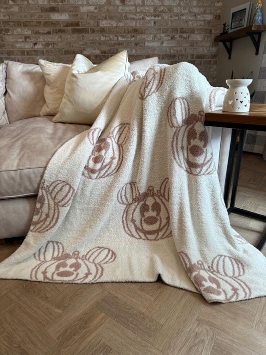 Nice and Neutral Pumpkin Blanket