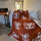 Burnt Autumn Orange Pumpkin Blanket